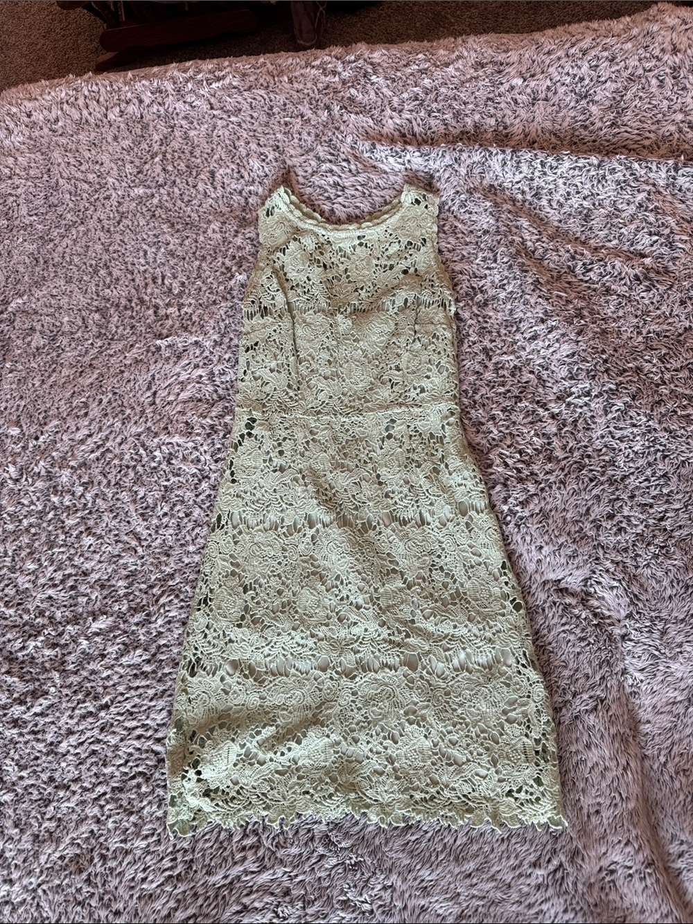 Lace Sheath Dress - mint green